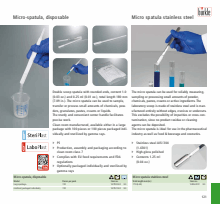 Disposable scoops, spoons, spatulas, scrapers, single-use samplers Spoons -  dosing and measuring spoons, sample-spoons, spoon spatulas, sampling spoons  detectable - Samplers, sampling equipment for quality control, barrel  pumps, drum pumps, laboratory