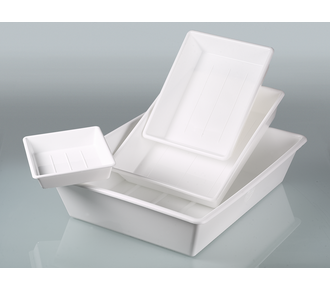 Laboratory trays / spill troughs set