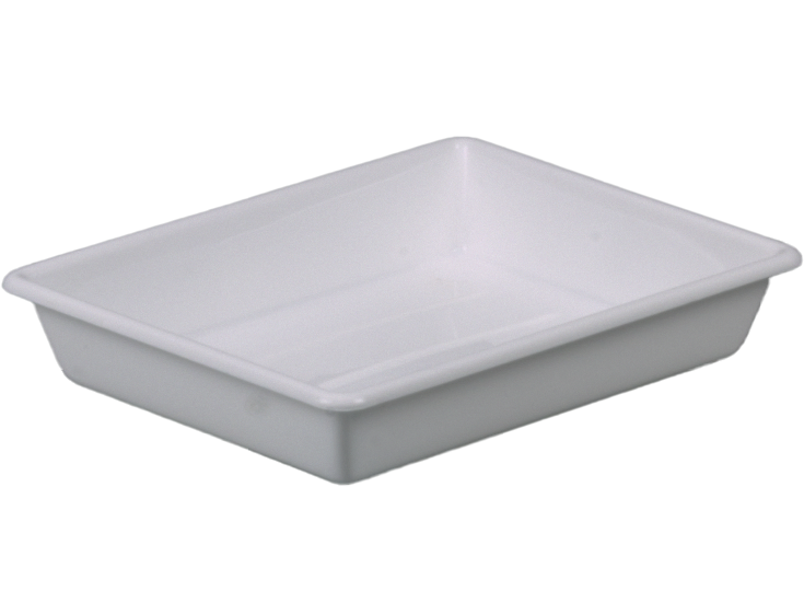 Laboratory trays / spill troughs 1 l weiss