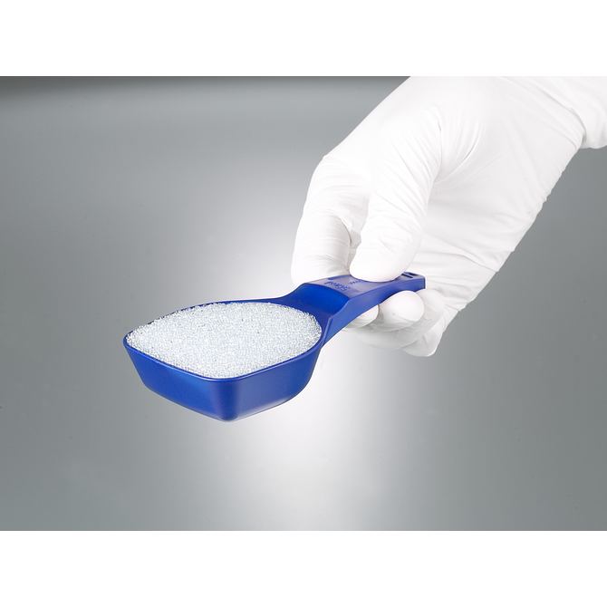 Detectable measuring spoon, blue