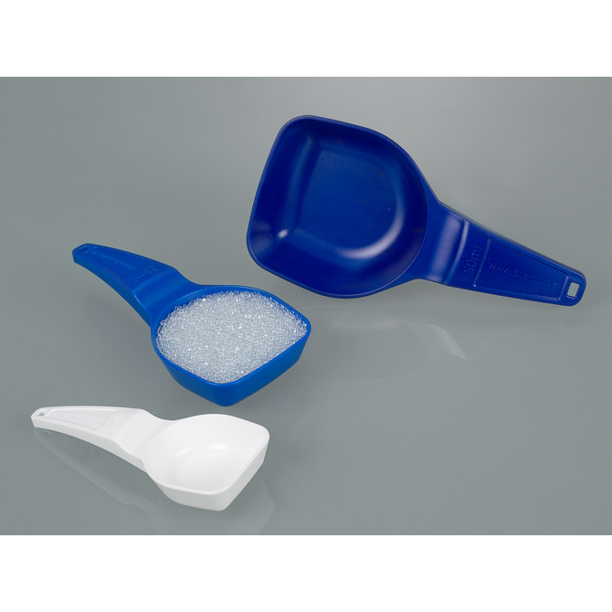 Detectable measuring spoon, blue