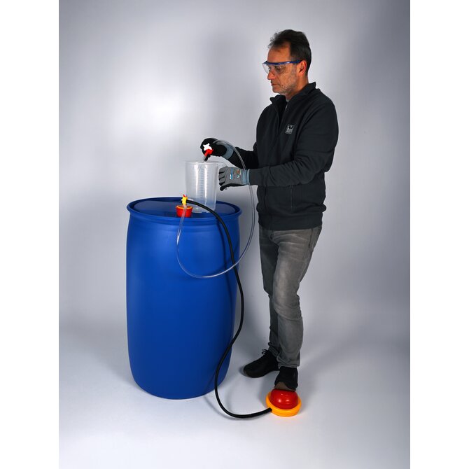 OTAL® foot pump with hose & stopcock 