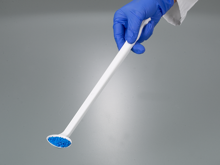 Sampling spoon curved, long handle, disposable