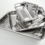 Stainless steel bowl, shallow form