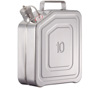 Safety jerrycans stainless steel with UN approval
