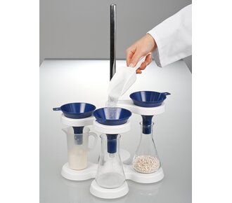 Embudo detectable para polvo
