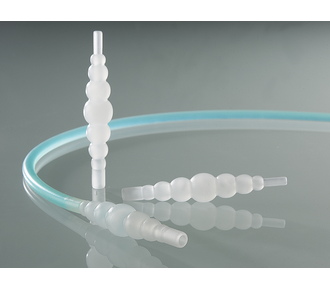 Universal hose tubing connectors with conical nozzles, PVDF