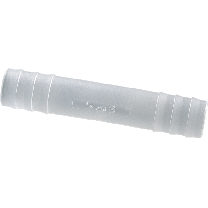 ose tubing connectors, straight, cylindrical nozzles, PVDF