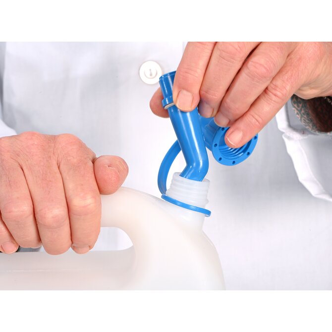 Wide-necked canister with 3/4" threaded connection